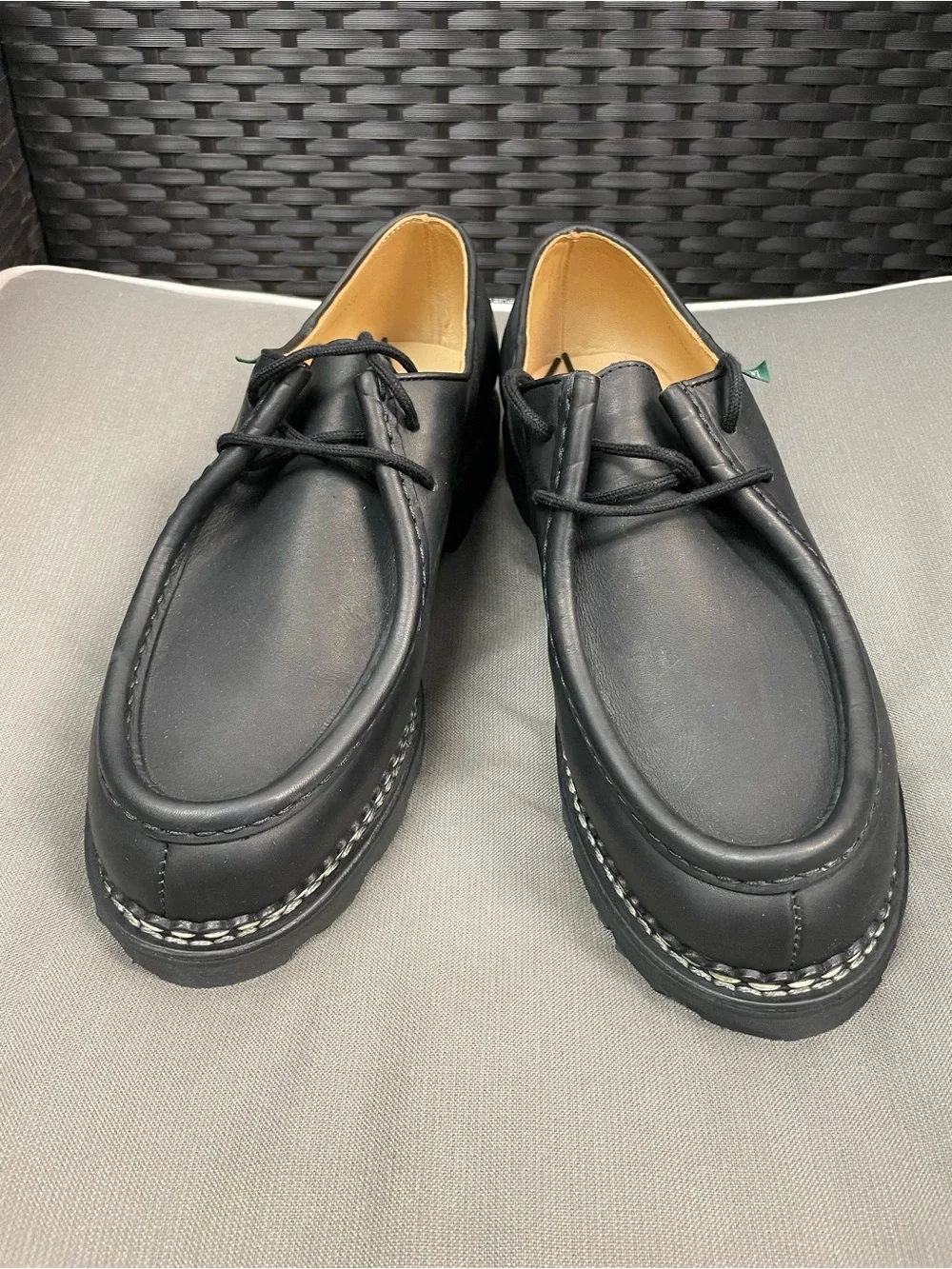 Paraboot Michael leather derbys in Black Size 11 EU 45 U.S. 12 NIB $635 CE151